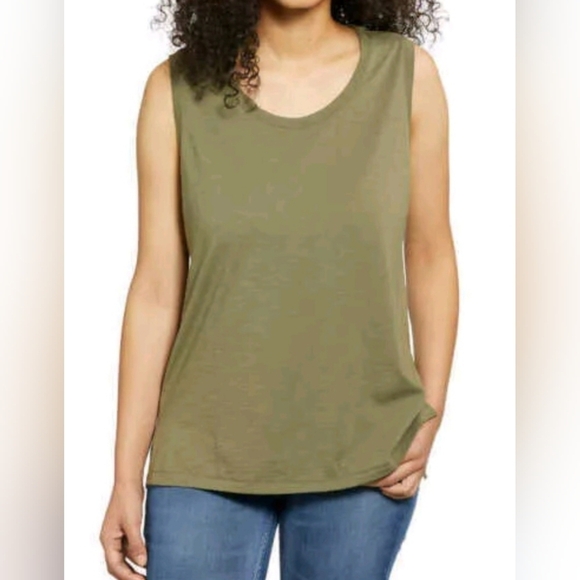 NWT Nautica Women's Basic Knit Sleeveless Tank Top Size L - Picture 1 of 6